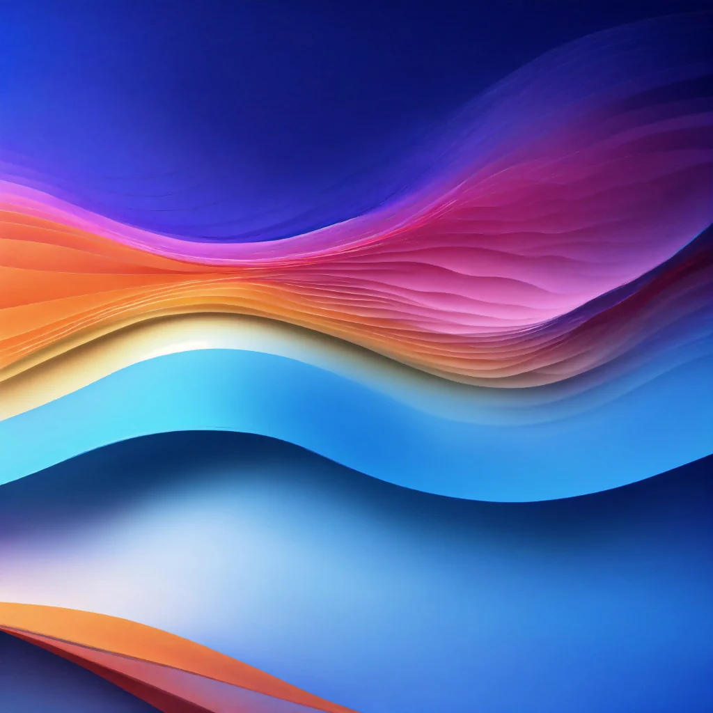 "Vibrant Blue Abstract Gradient Waves"