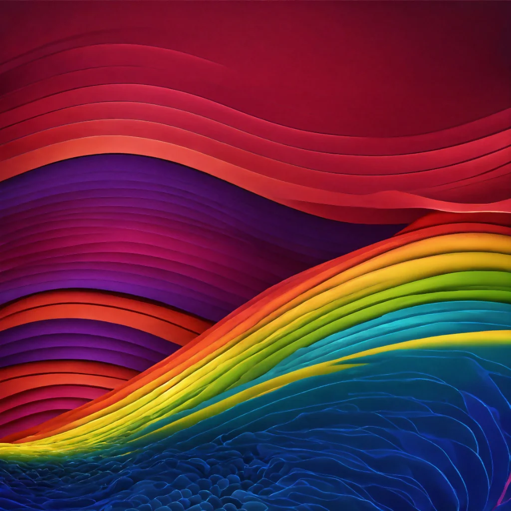 "Vibrant Blue Abstract Gradient Waves" - Image 3