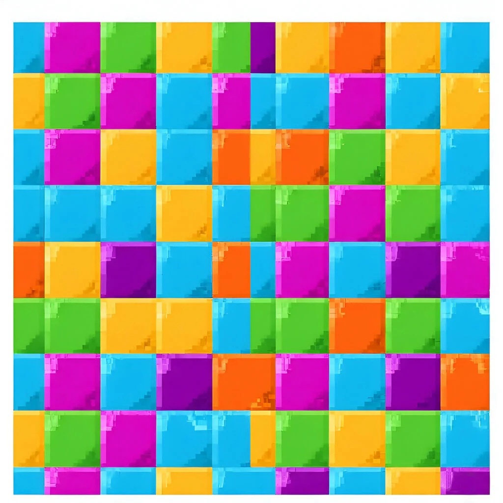 Vibrant Pixel Mosaic AI Art