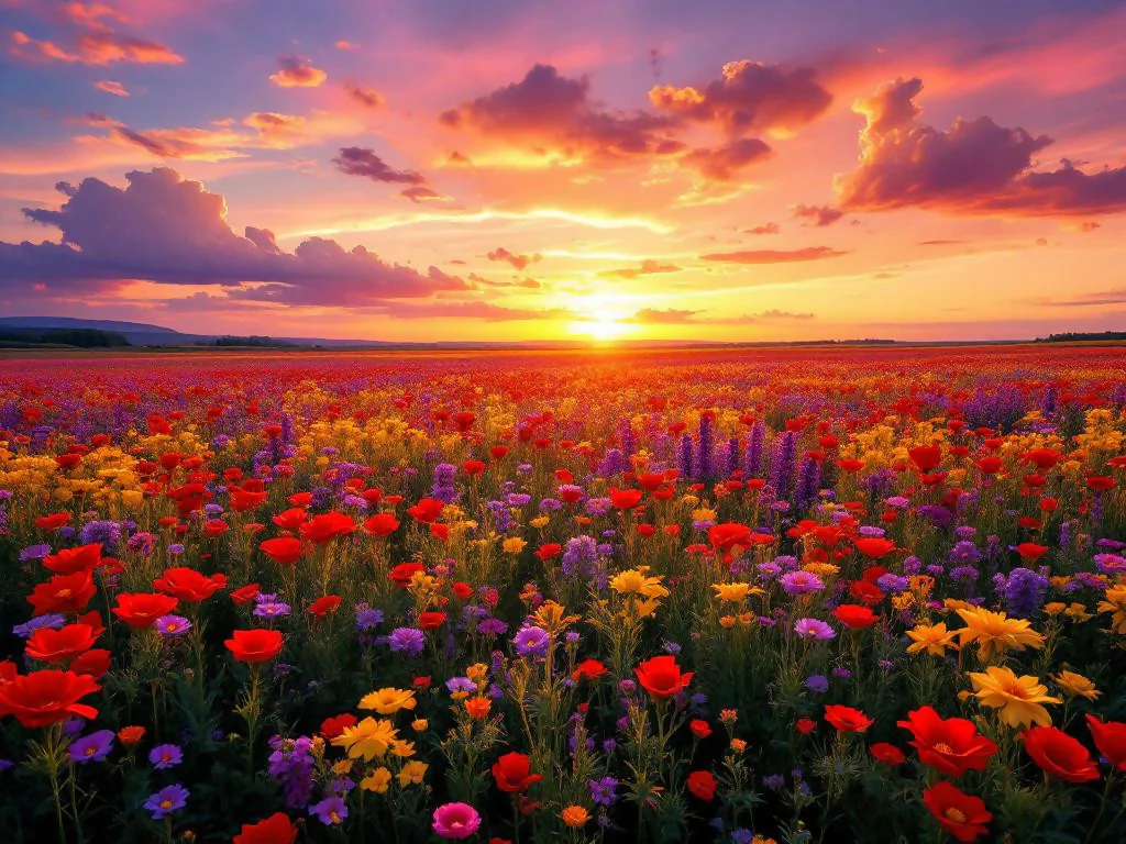 Vibrant sunset