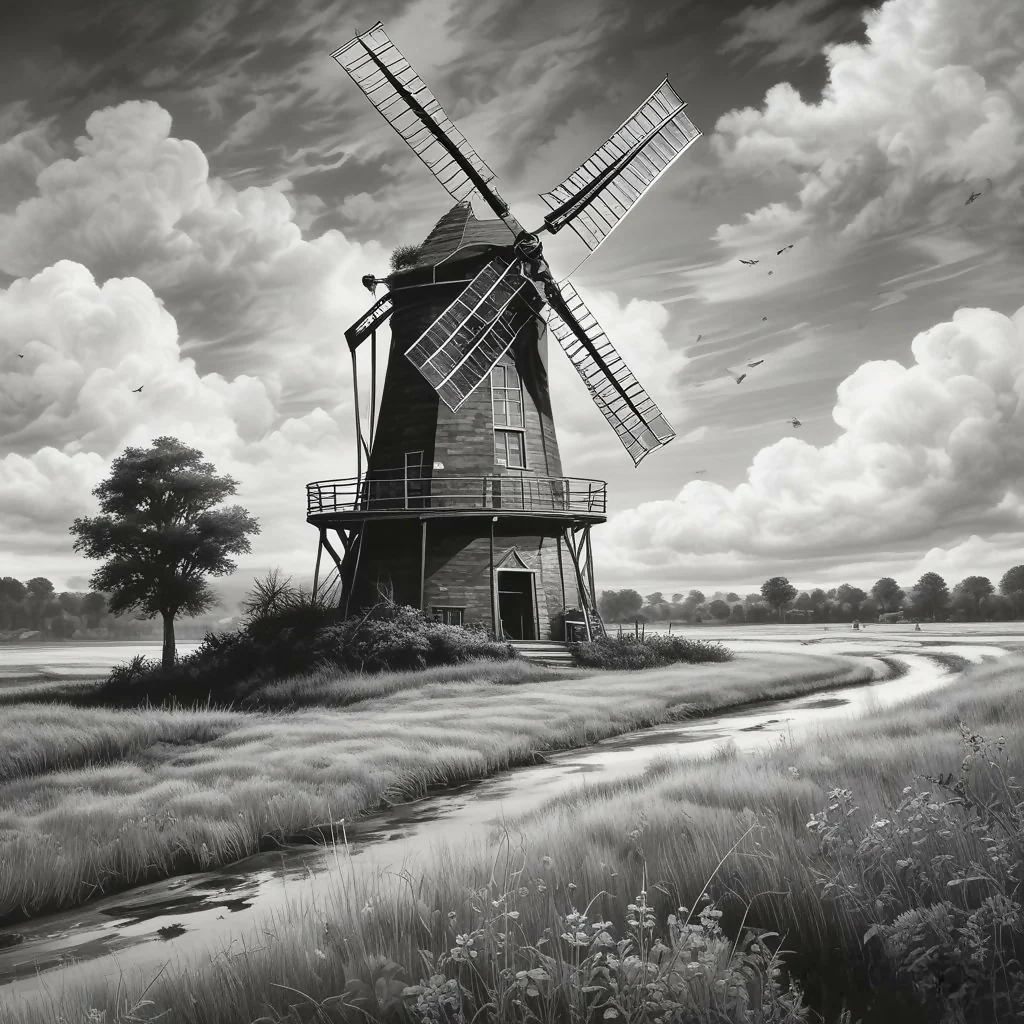 vintage windmill