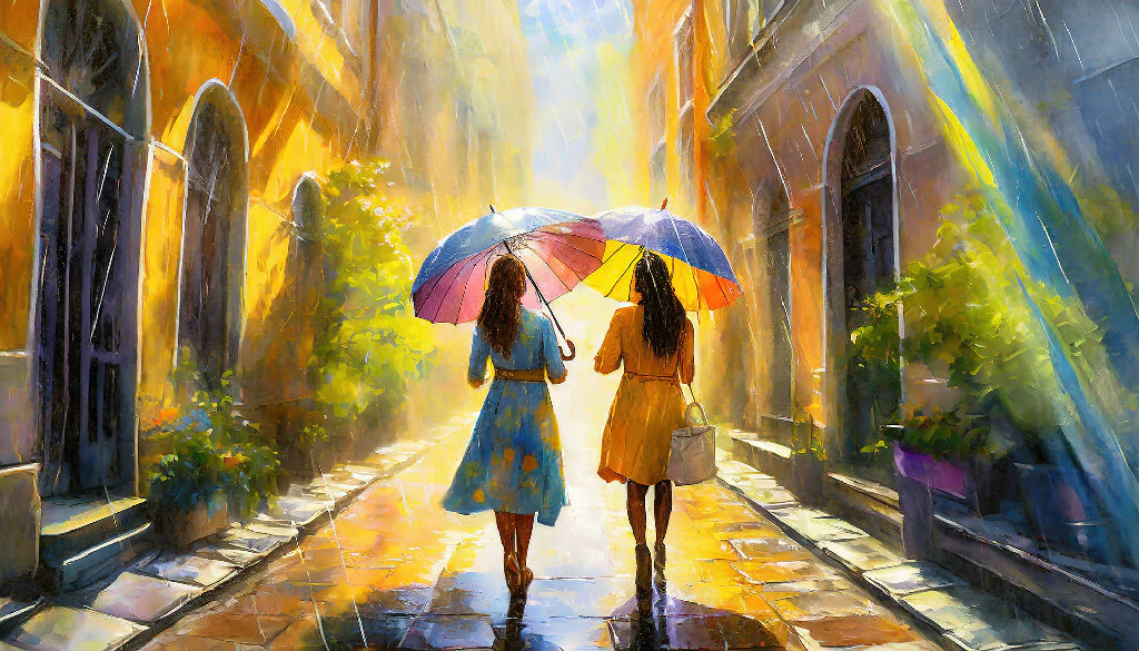 Walking in the rain #1