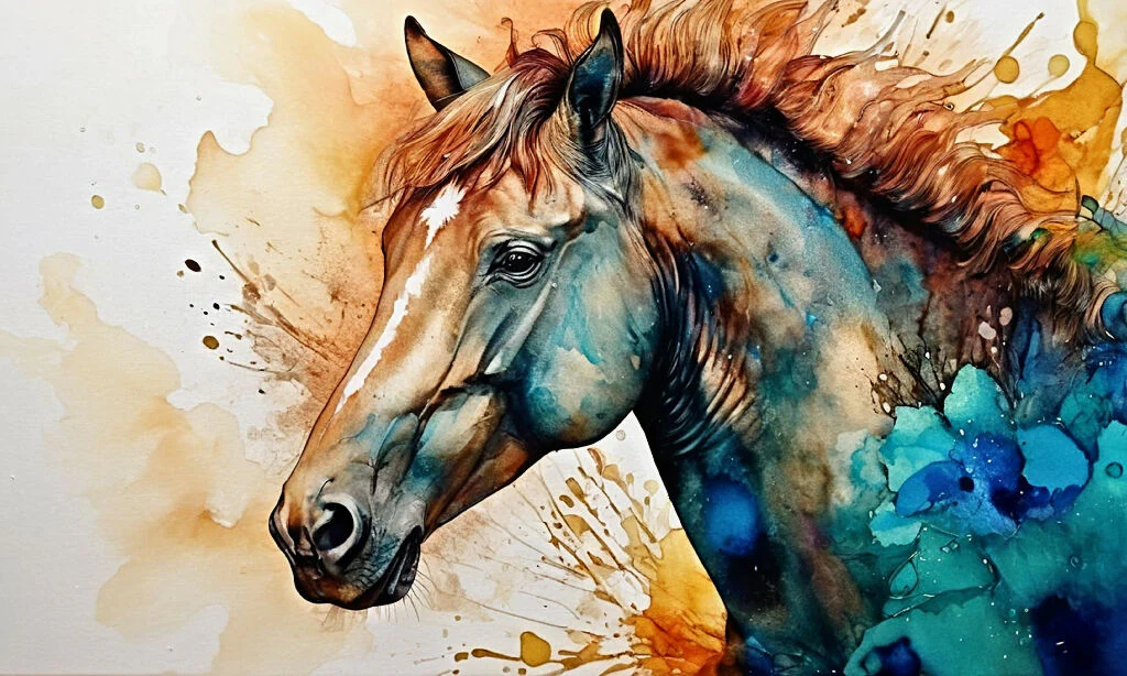 Watercolor Horse