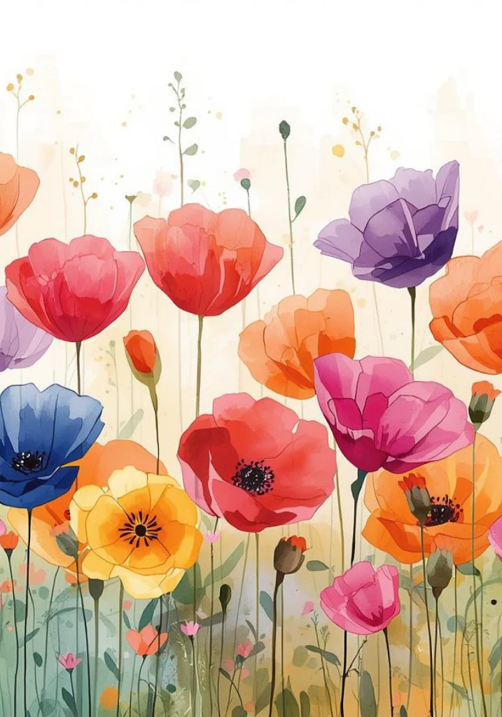 Watercolor Meadow