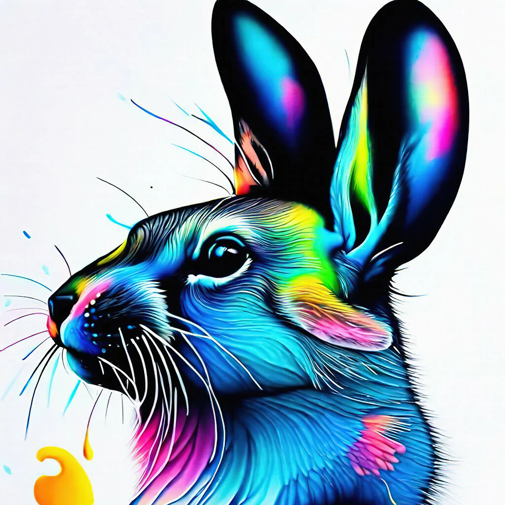 Watercolors bunny