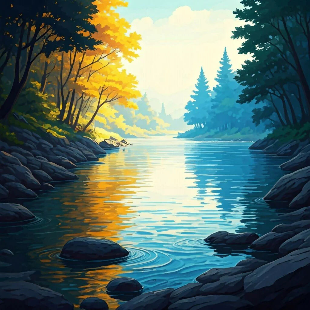 Where Autumn Meets Evergreen
