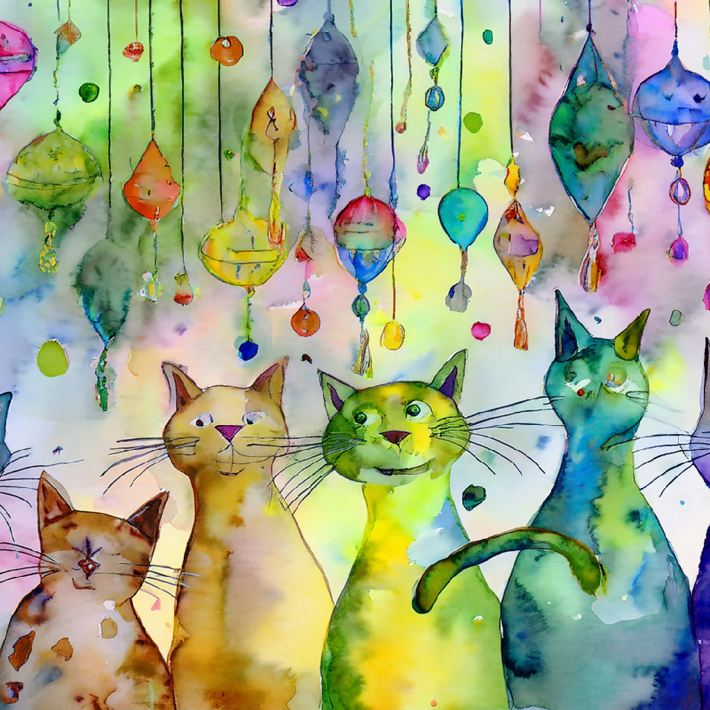 Whimsical Cats 3