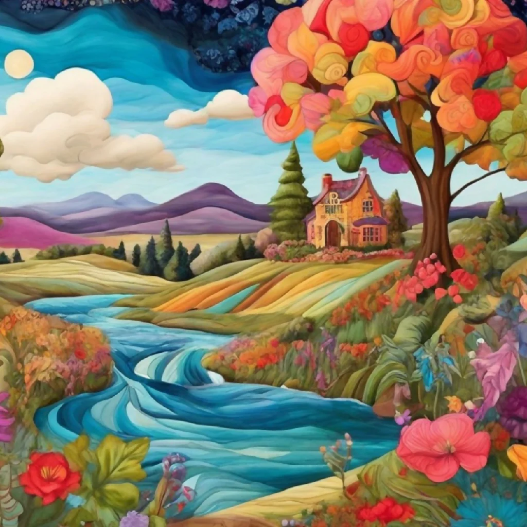 Whimsical Sunrise Over Enchanted Valley* - Image 4