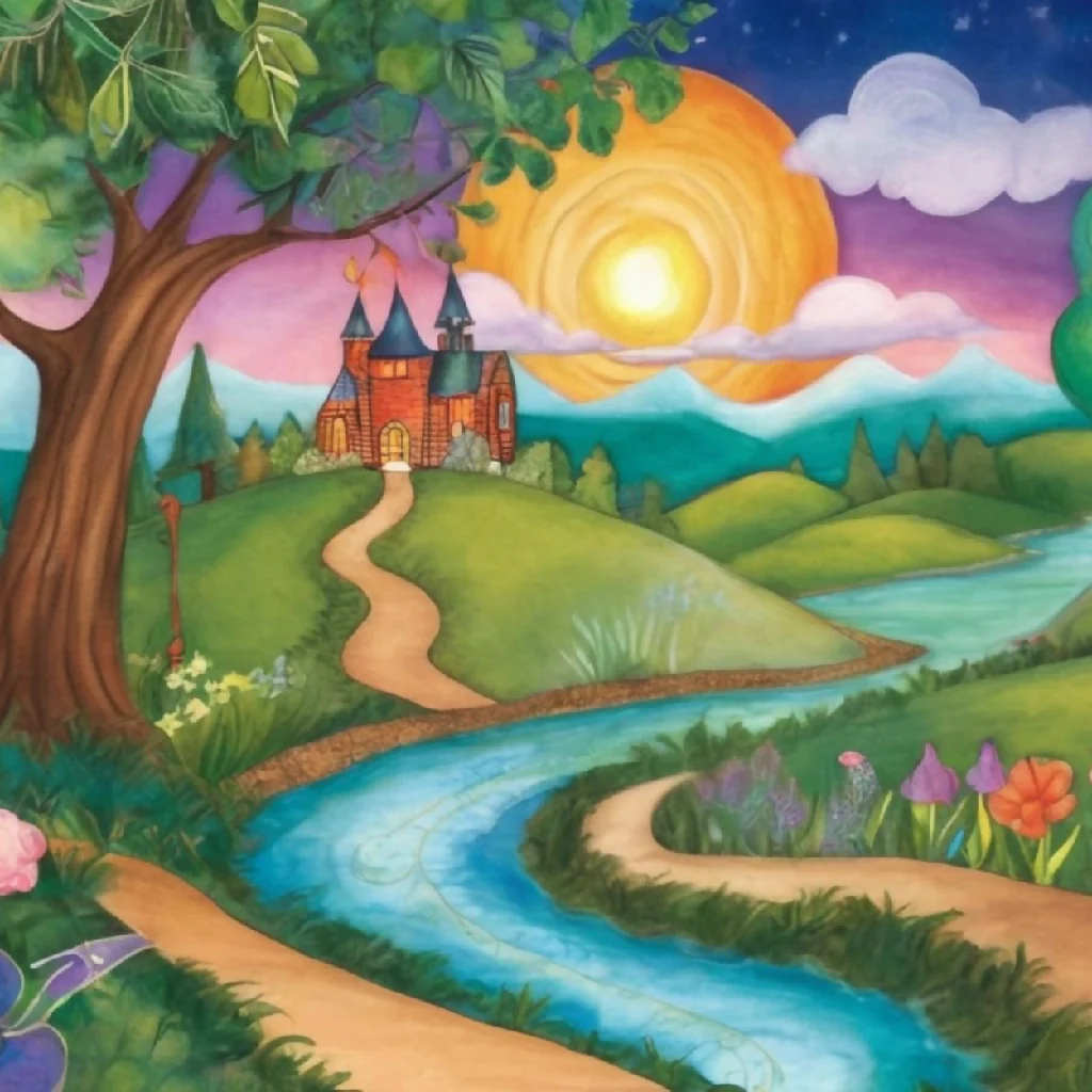 Whimsical Sunrise Over Enchanted Valley* - Image 9
