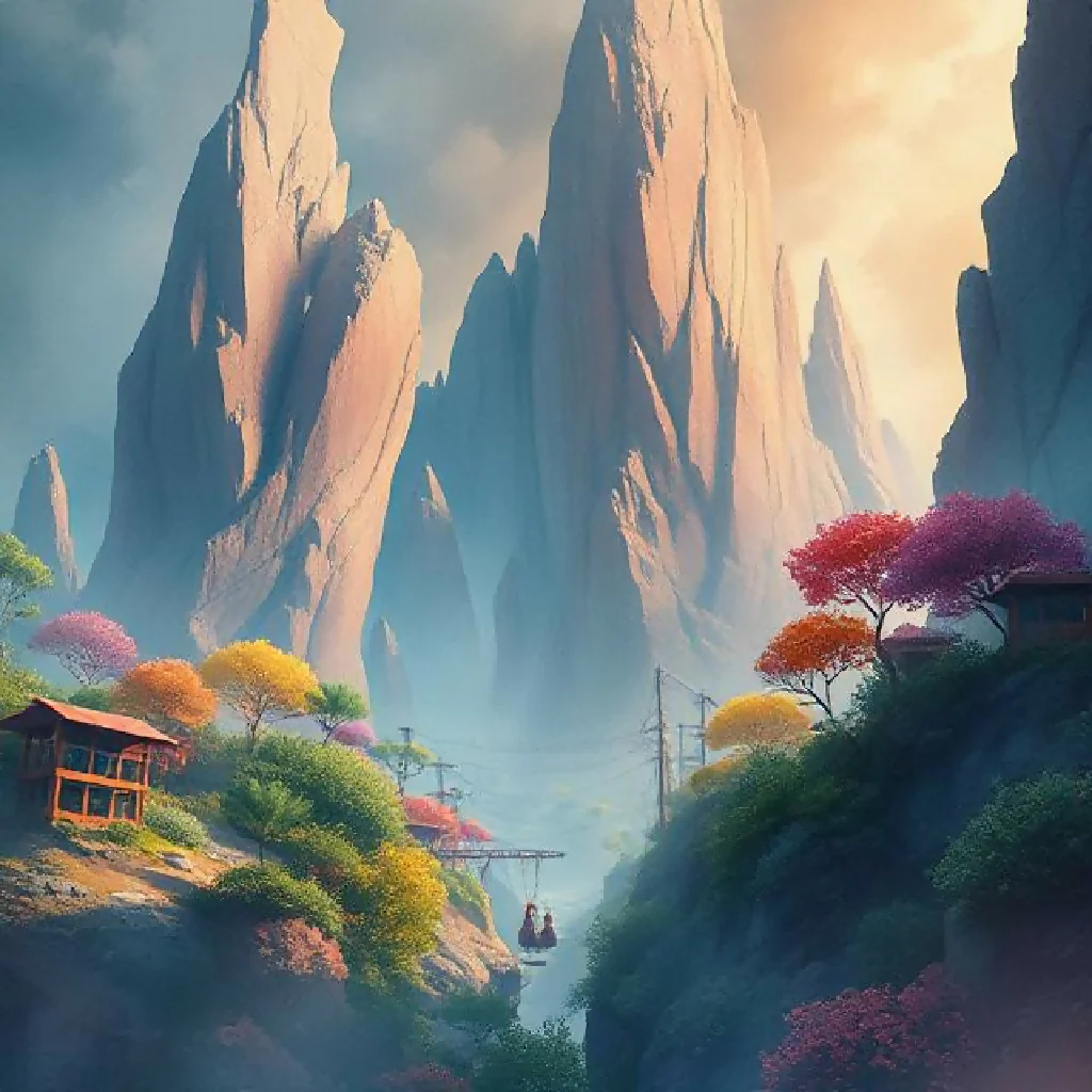 Whispering Peaks of Serenity