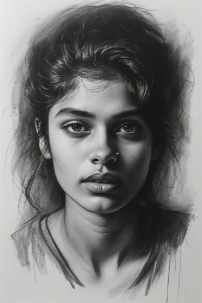 “Whispers in Graphite – Emotive Portrait Sketch Series - Image 3
