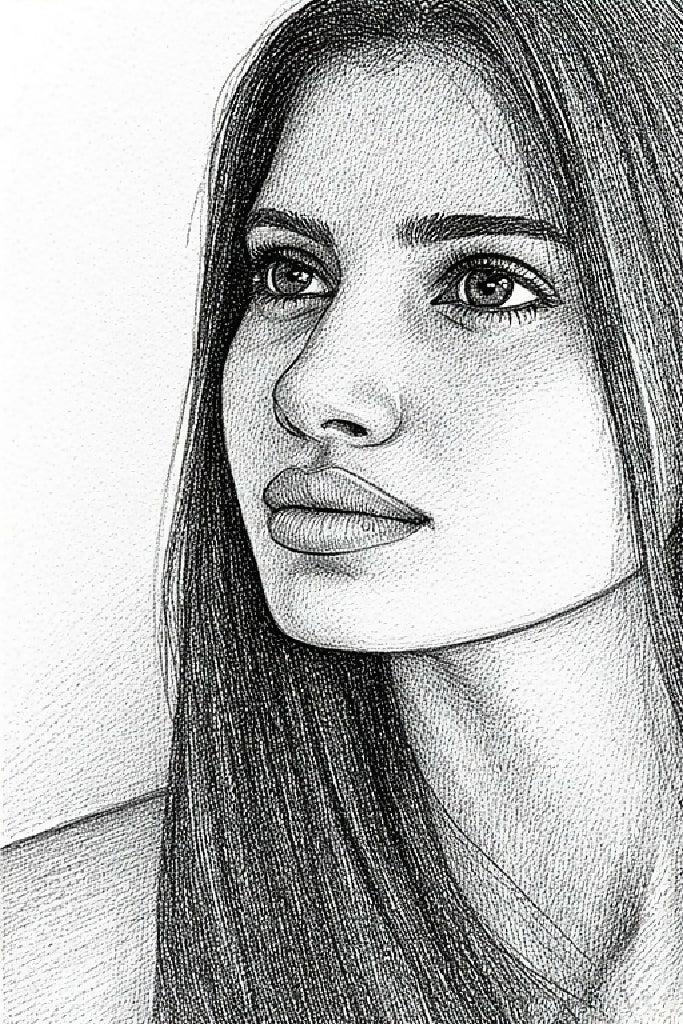 “Whispers in Graphite – Emotive Portrait Sketch Series - Image 4
