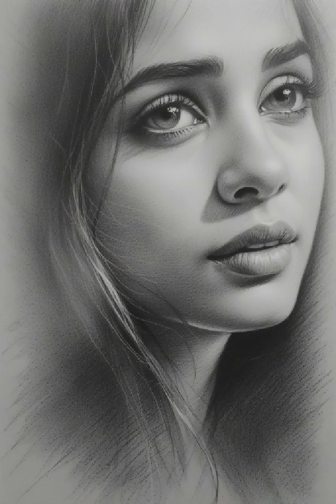 “Whispers in Graphite – Emotive Portrait Sketch Series - Image 9