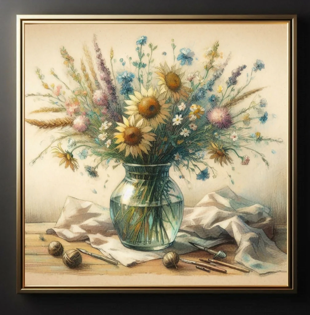 Wiesenblumen in Vase - Image 2