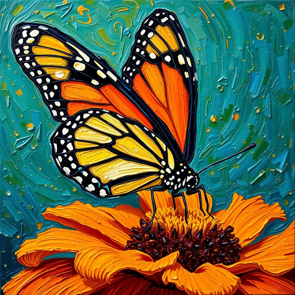 Wings of Majesty: A Monarch's Embrace
