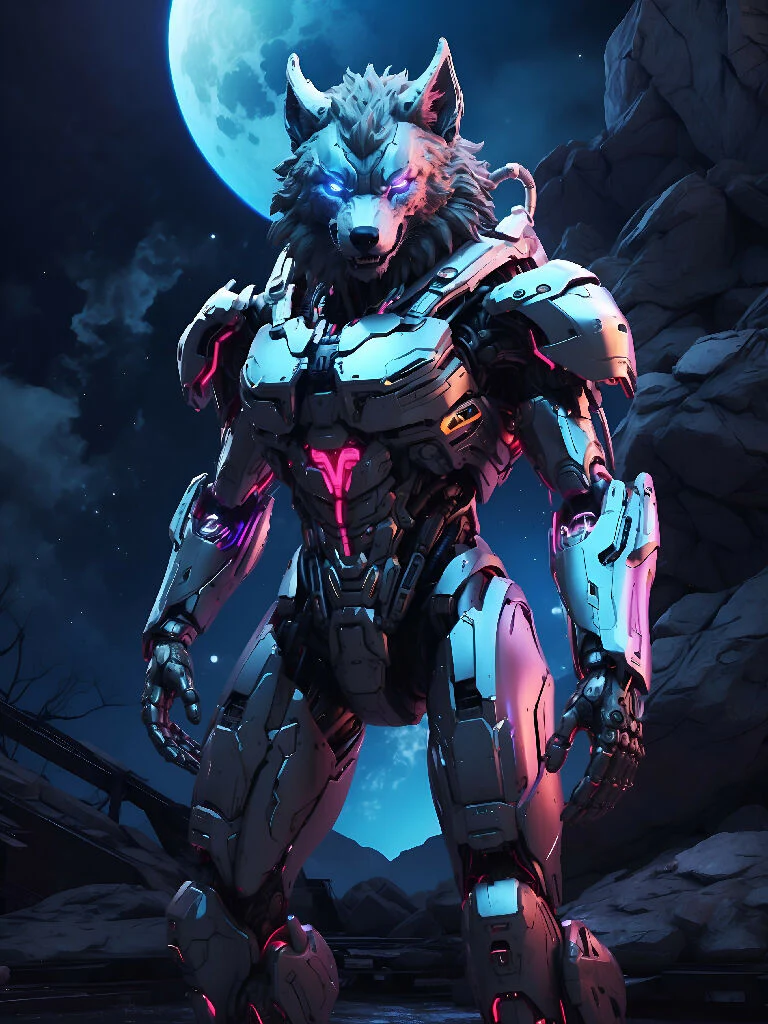 Wolf in cyborg body #4