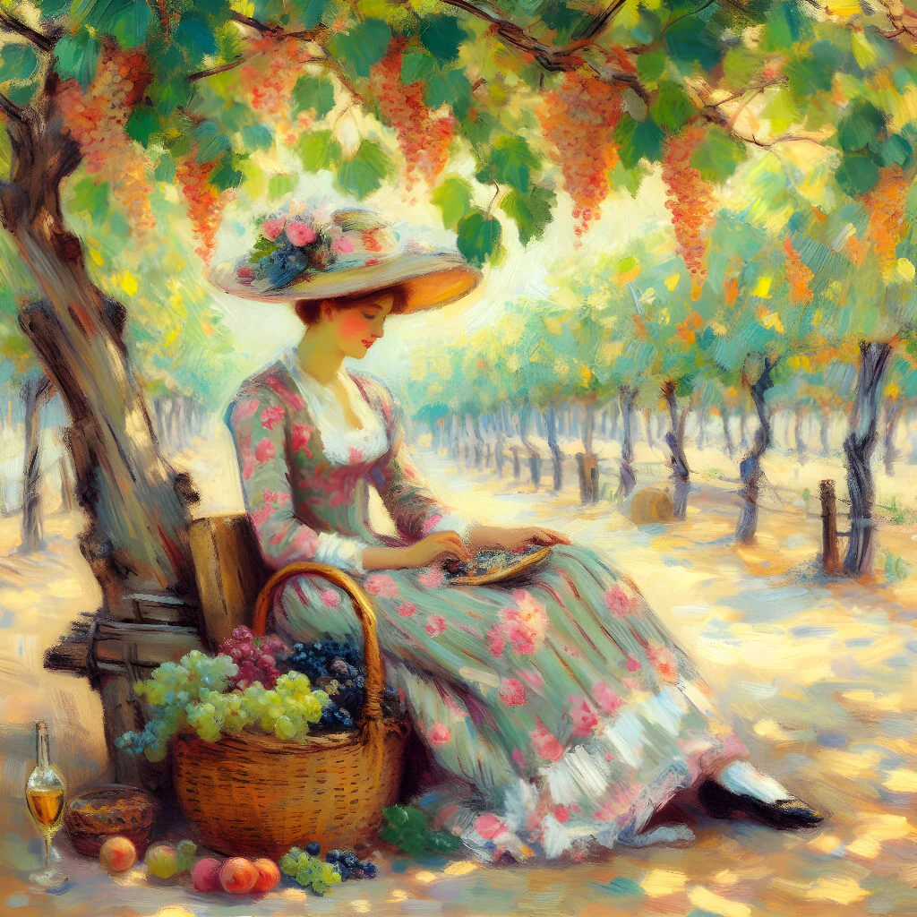 Woman At Vineyard