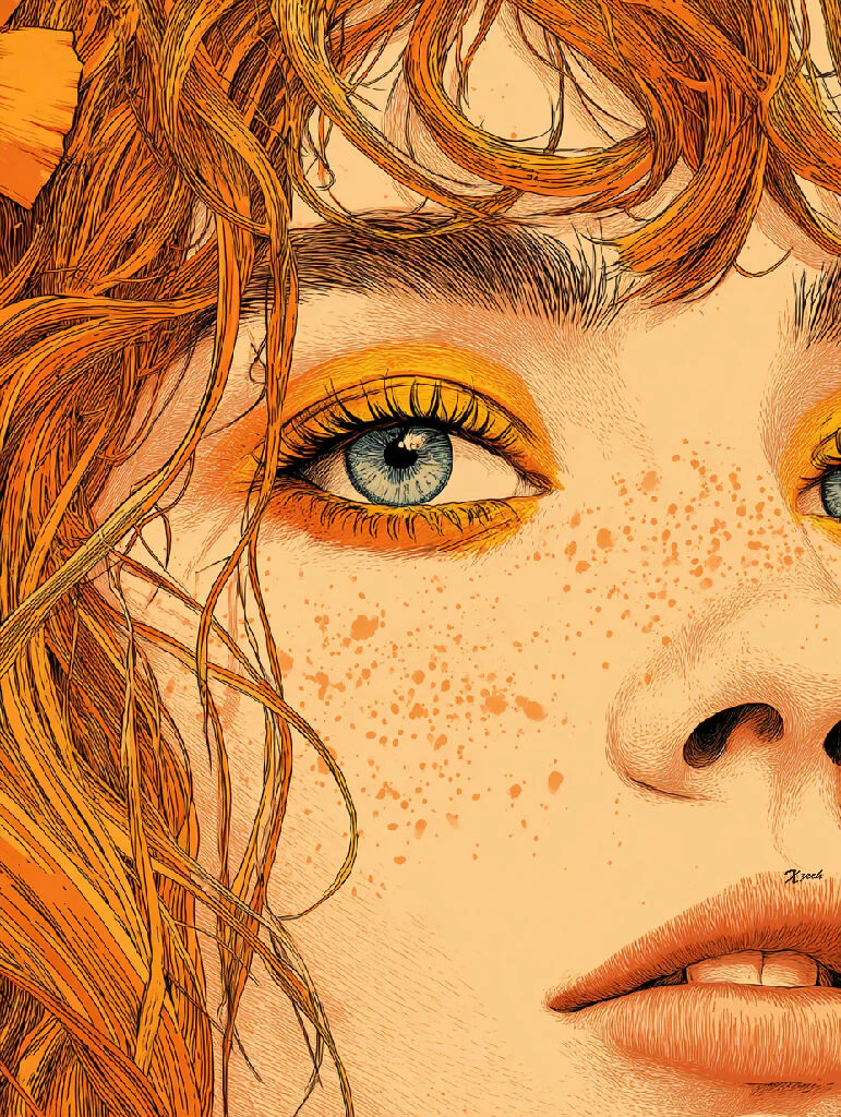 Woman Half Face