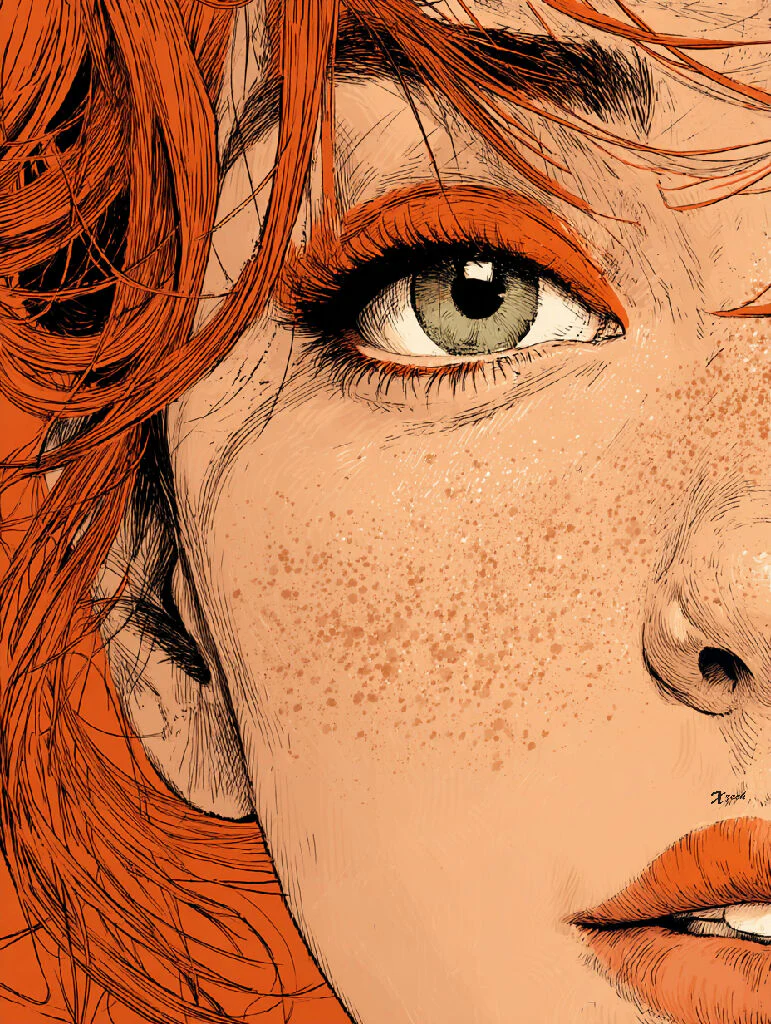 Woman Half Face 2