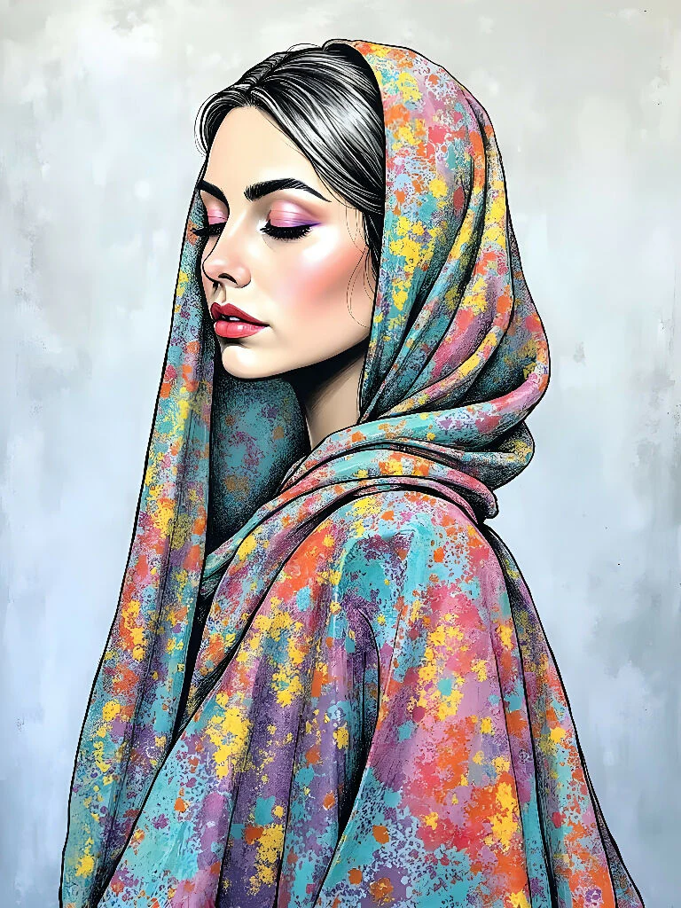Woman in Shawl 4