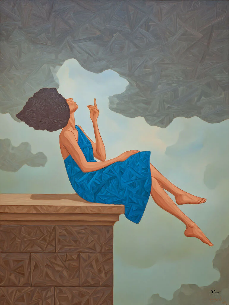 Woman on a Wall