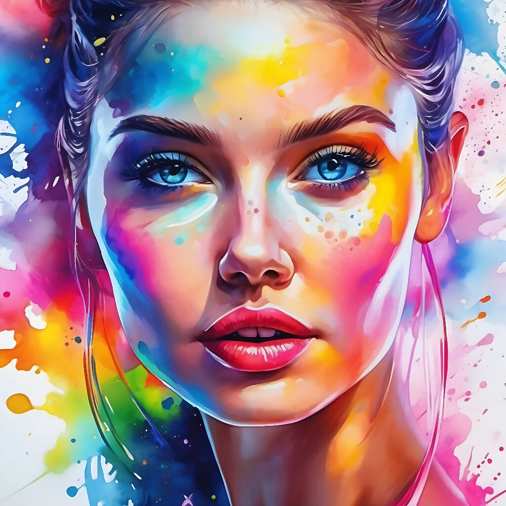 Womans watercolor - Image 9