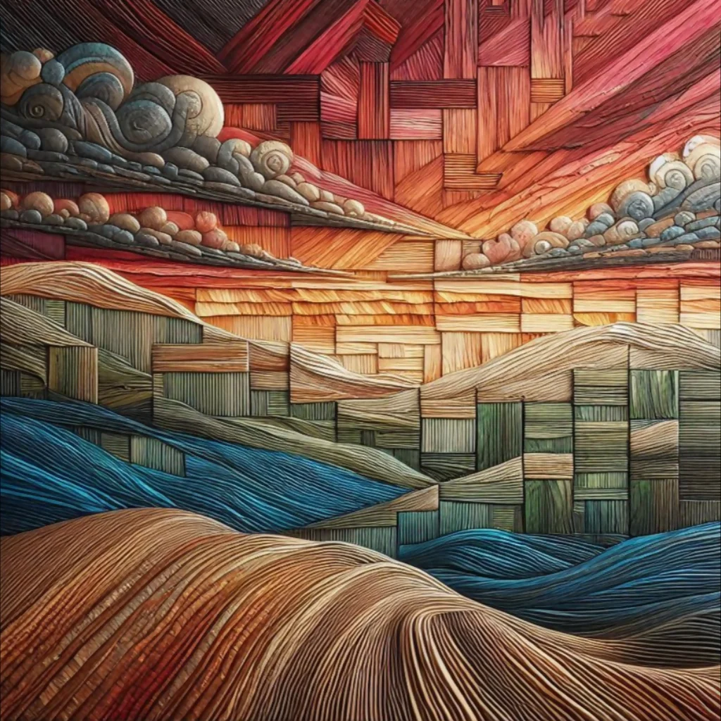Woven Hues: A Textured Tapestry of Color