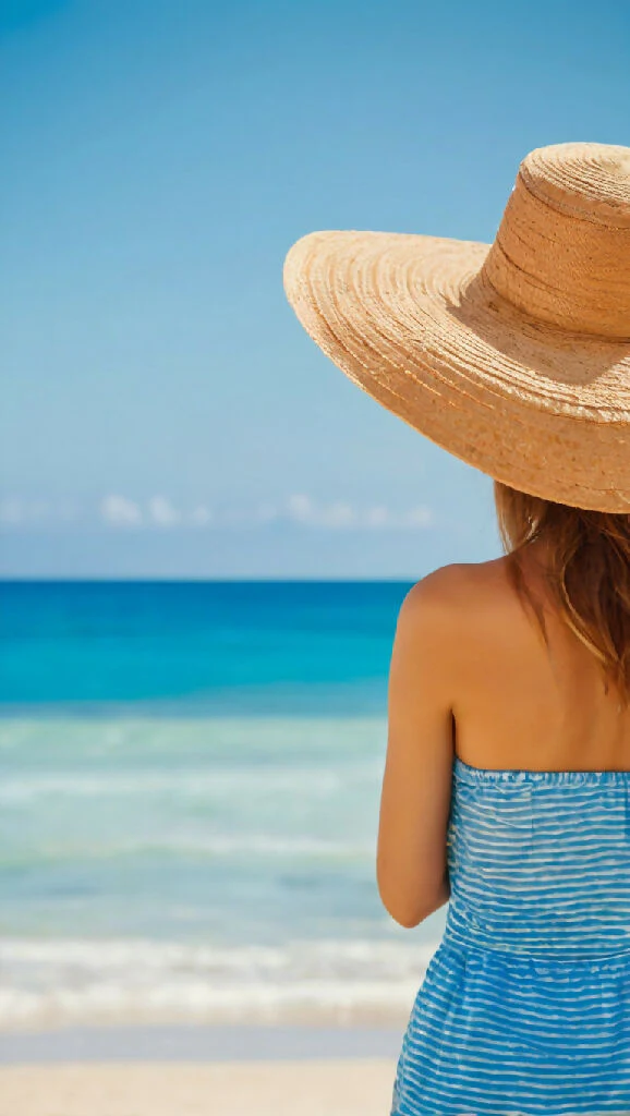 Young woman with hat