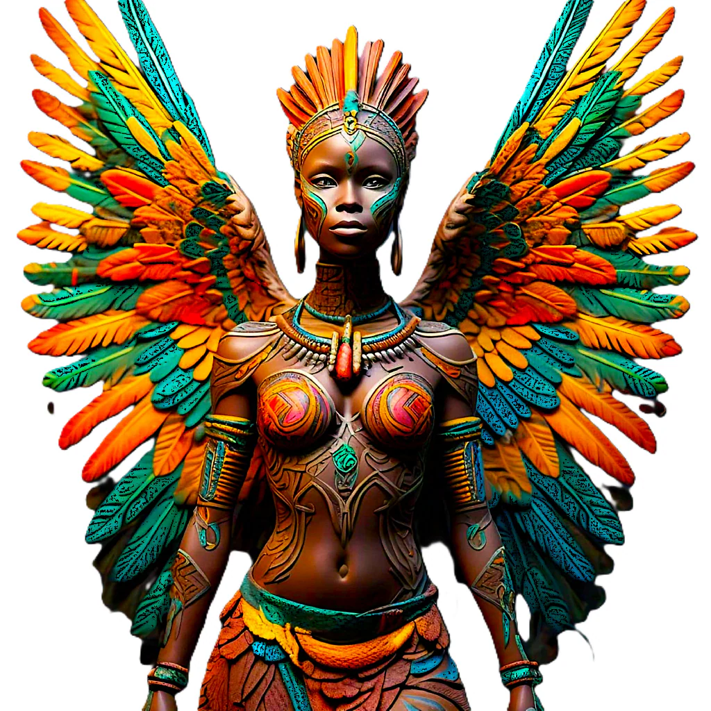 Zuri Kazi FAIRY-1 TRIBAL QUEEN-3000X3000 PNG 300dpi
